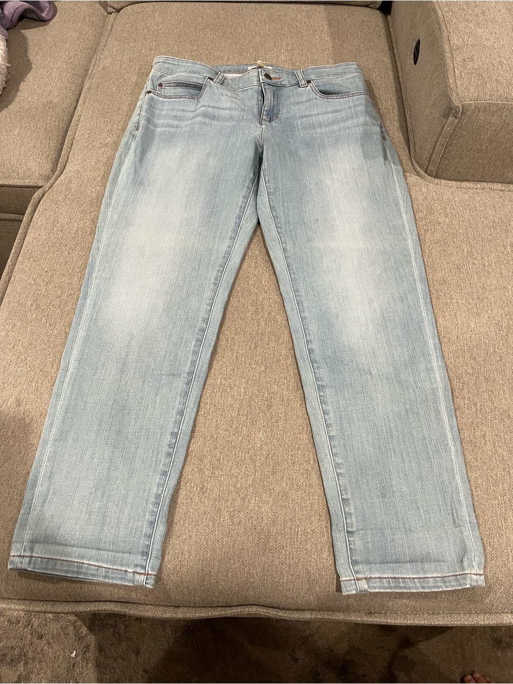 Eileen Fisher Light Blue Straight Leg Jeans Size 10